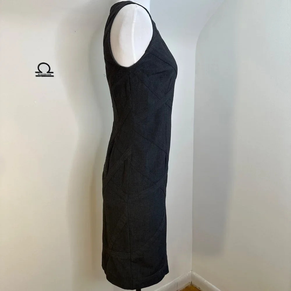 Calvin Klein‎ Dark Grey Sleeveless Sheath Dress - Picture 2 of 5